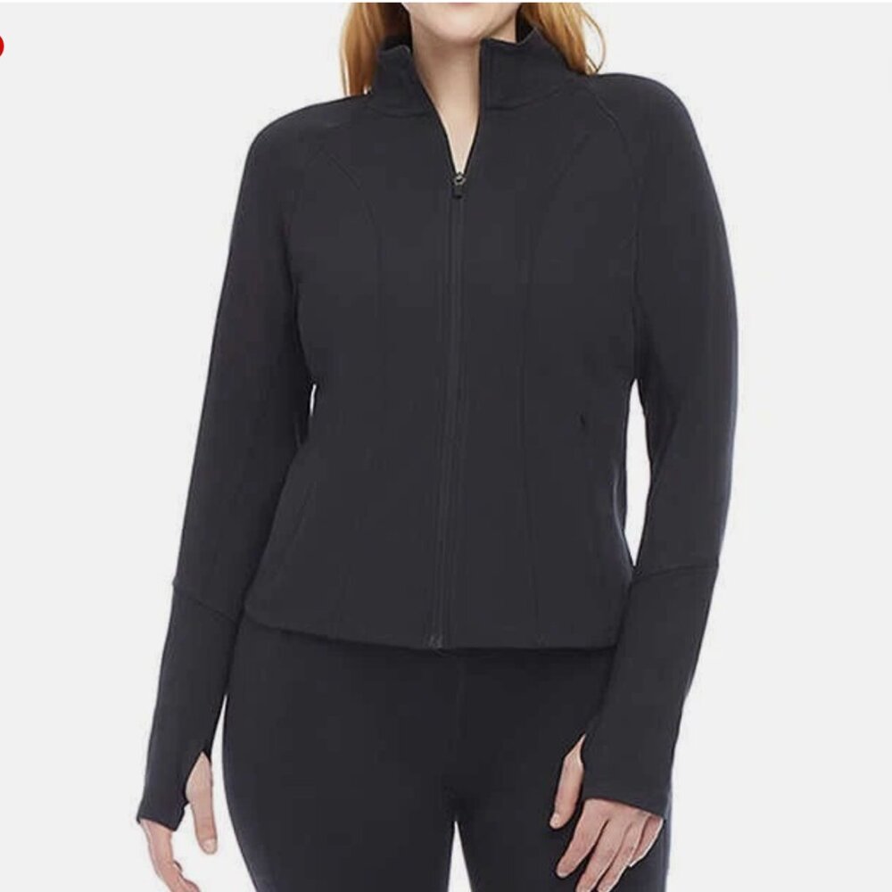 NWT Danskin Contour Brushed Yoga Zip-Up Jacket - Size Large